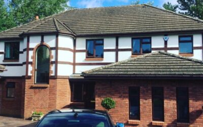 Modern Tudor style home